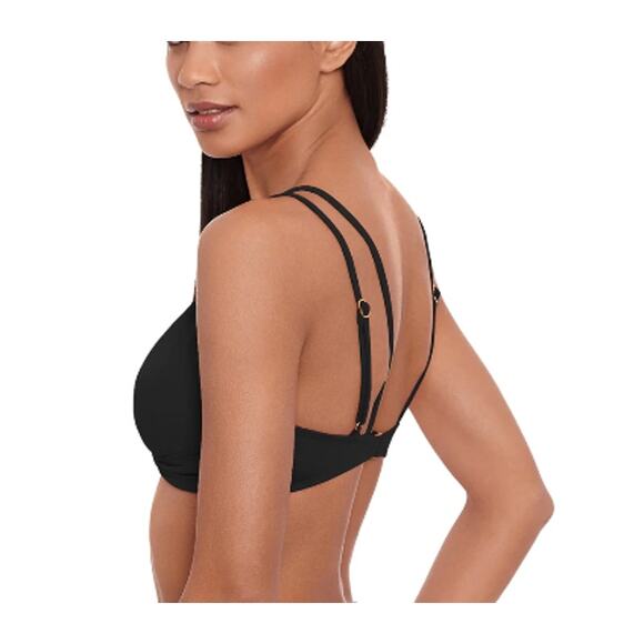 Ralph Lauren Women's Beach Club Solids Double Strap Twist Bikini Top 6 NWT - Picture 2 of 3
